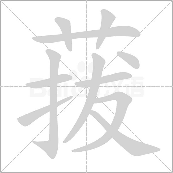 菝笔顺动图