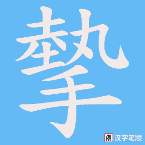 摰笔顺动图