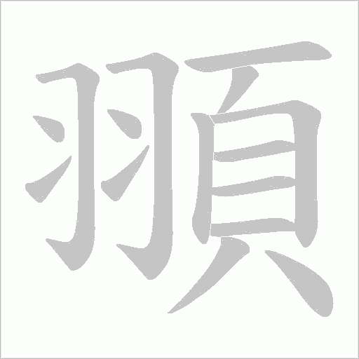 頨笔顺动图