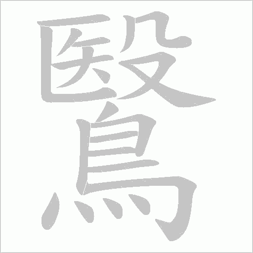 鷖笔顺动图