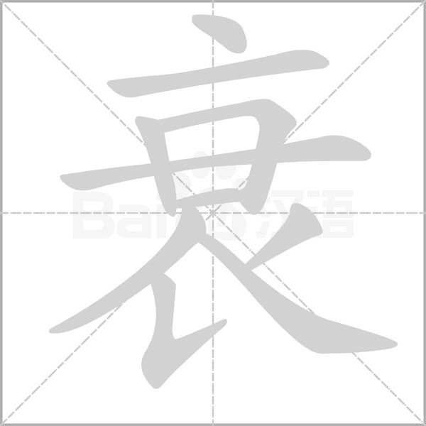 衰笔顺动图