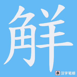 觧笔顺动图