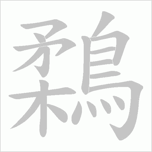 鶔笔顺动图