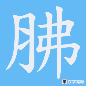 胇笔顺动图