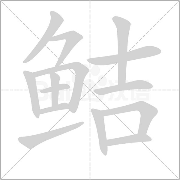 鲒笔顺动图