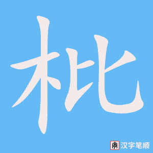 枇笔顺动图