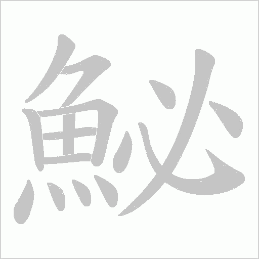 鮅笔顺动图