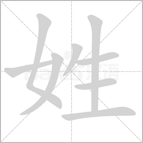 姓笔顺动图