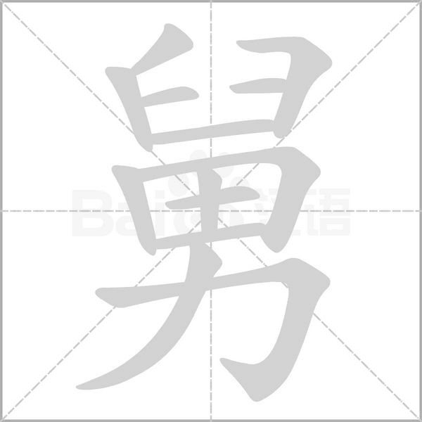 舅笔顺动图