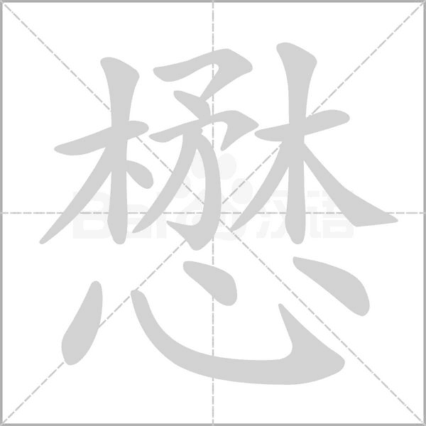 懋笔顺动图