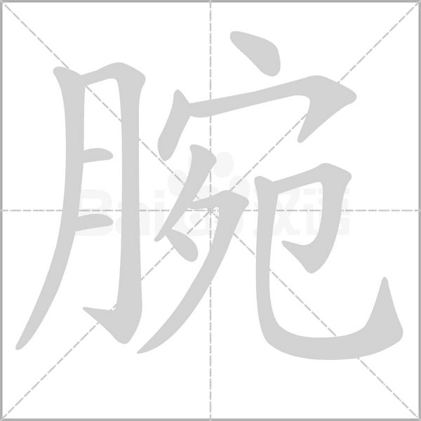 腕笔顺动图