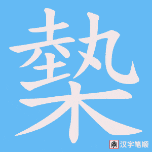 槷笔顺动图