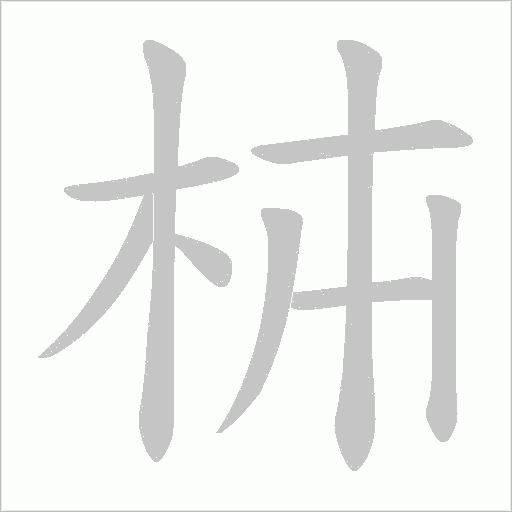 枾笔顺动图