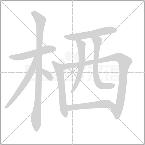 栖笔顺动图