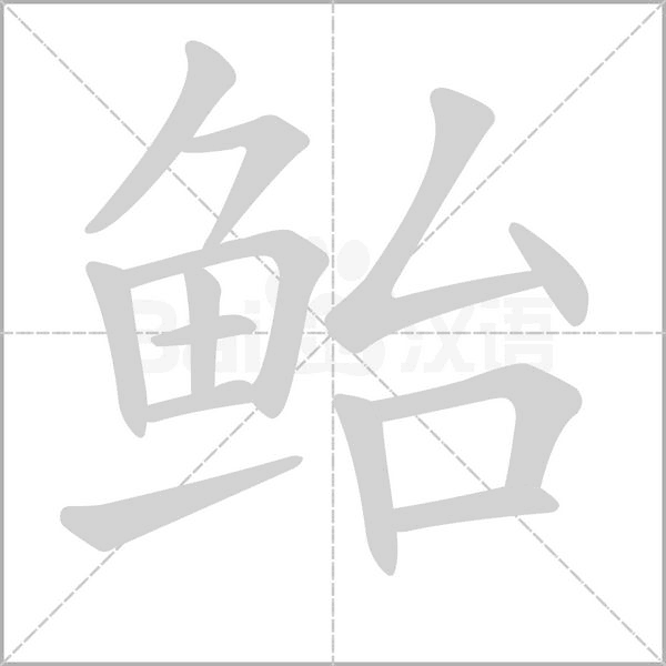 鲐笔顺动图