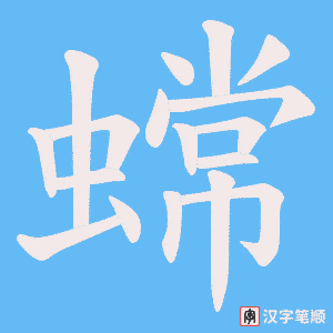 蟐笔顺动图