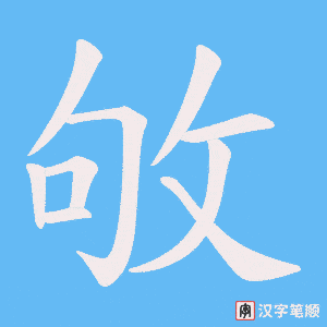 敂笔顺动图