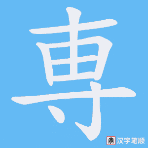 専笔顺动图