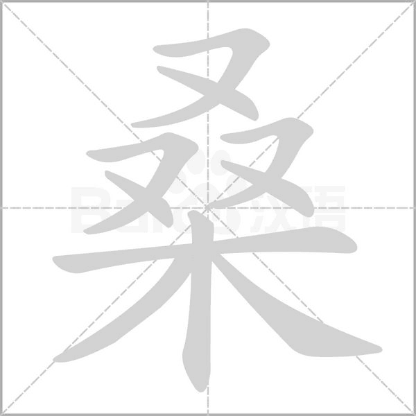 桑笔顺动图