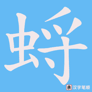 蛶笔顺动图
