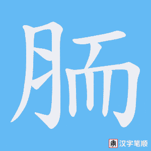 胹笔顺动图