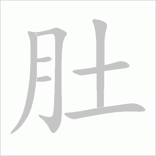 肚笔顺动图