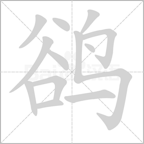鹆笔顺动图