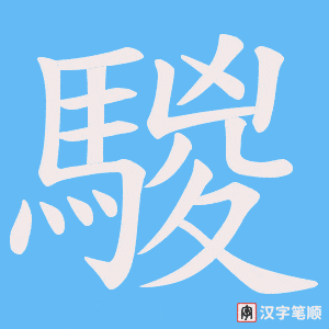 騣笔顺动图
