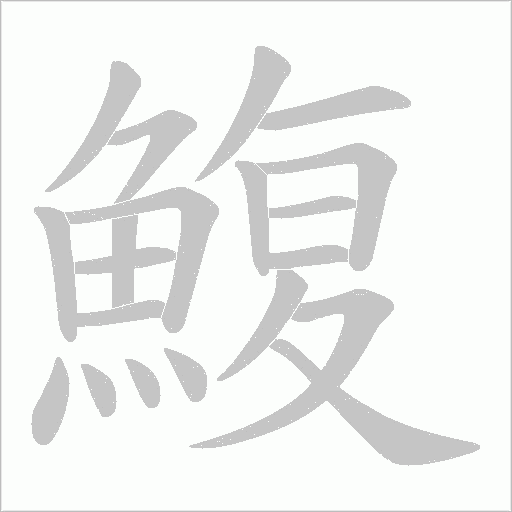 鰒笔顺动图