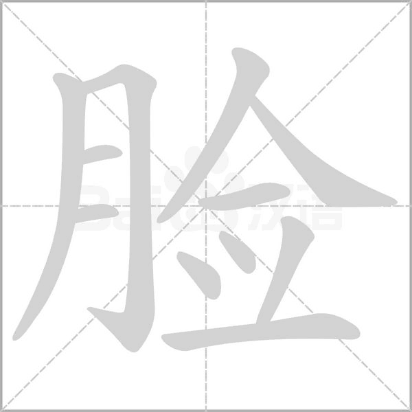 脸笔顺动图