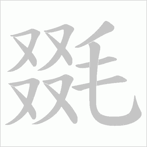 毲笔顺动图