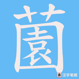薗笔顺动图