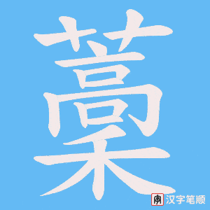 藳笔顺动图