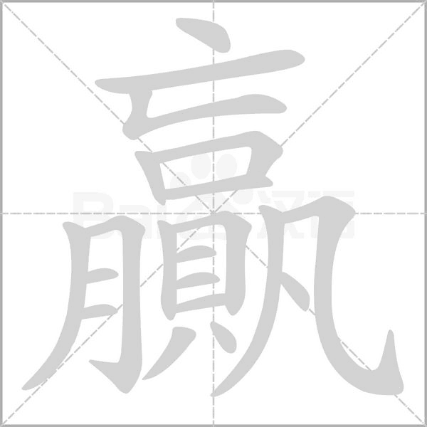贏笔顺动图