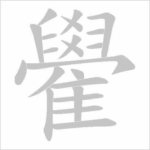 雤笔顺动图