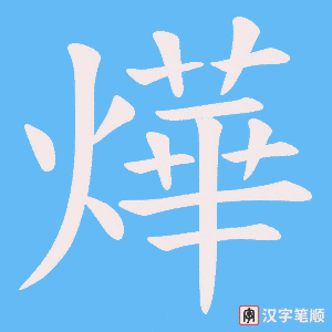 燁笔顺动图