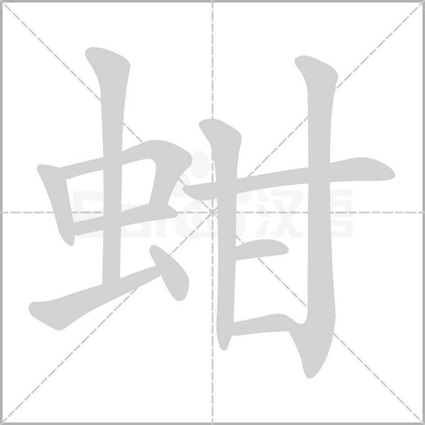 蚶笔顺动图