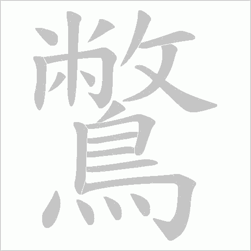 鷩笔顺动图