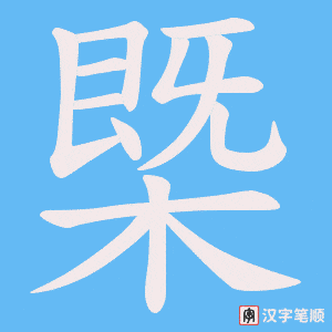 槩笔顺动图