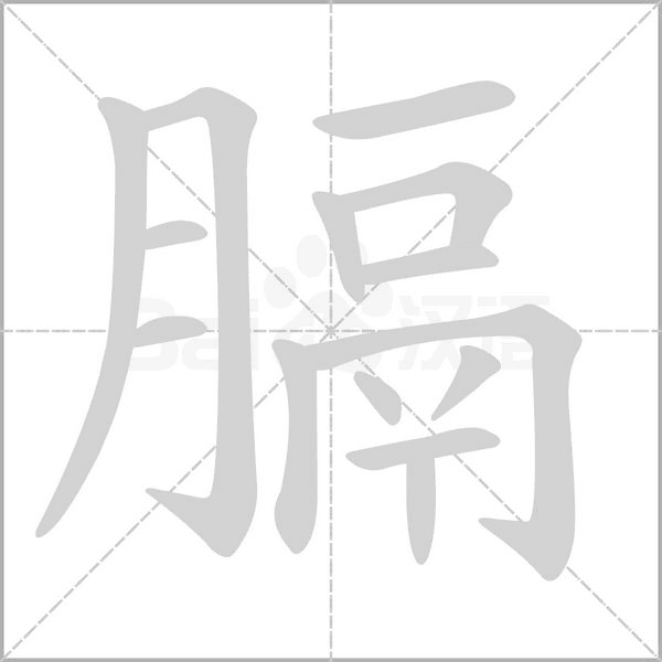 膈笔顺动图