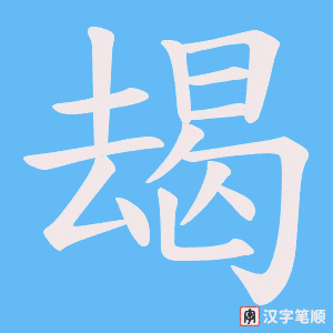 朅笔顺动图