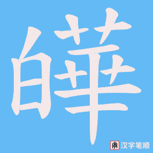 皣笔顺动图