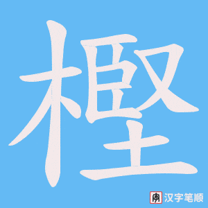 樫笔顺动图