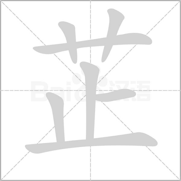 芷笔顺动图