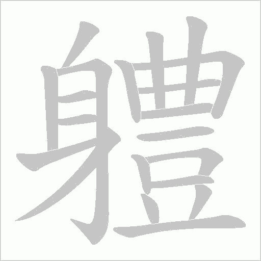 軆笔顺动图