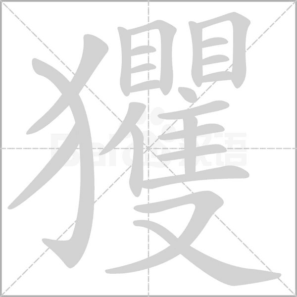 玃笔顺动图