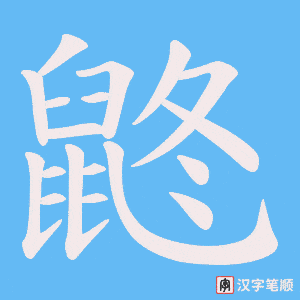 鼨笔顺动图