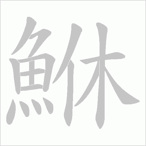 鮴笔顺动图
