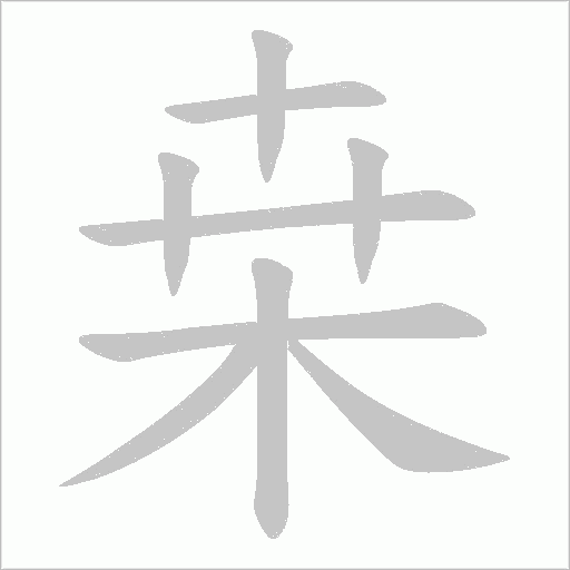 桒笔顺动图