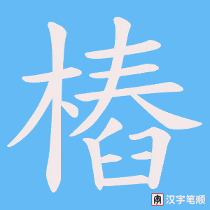 樁笔顺动图